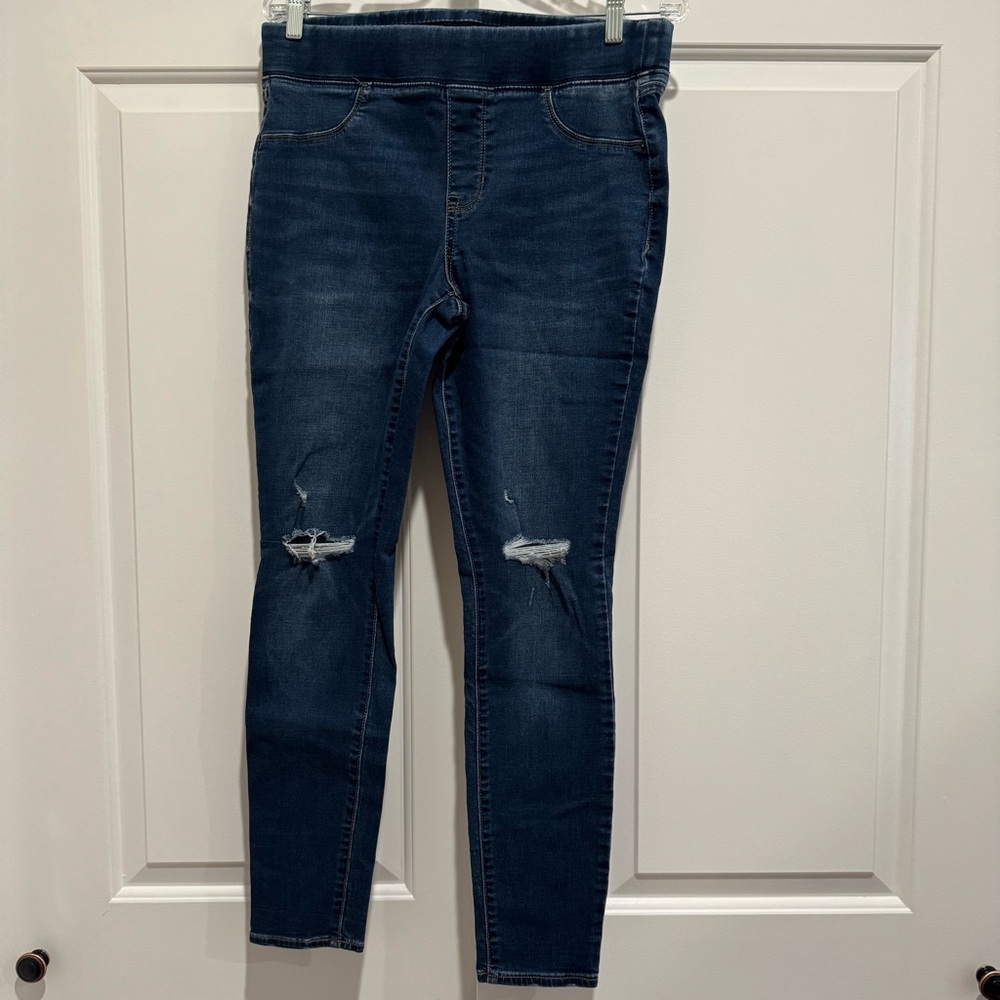 Old Navy Mid-Rise Distressed Rockstar Jeggings Jean Leggings, size 12